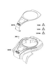 Blower Housing Group Diagram and Parts List for 09P602-0109-H5 020000 - 09Z999 Briggs and Stratton Engine